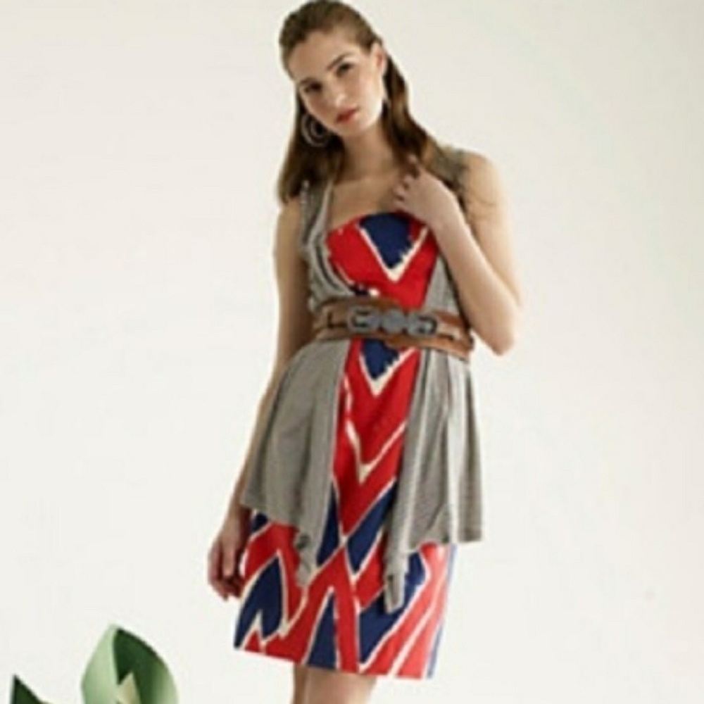 Anthropologie We Love Vera Smocked Elastic Back Dress. Like New!